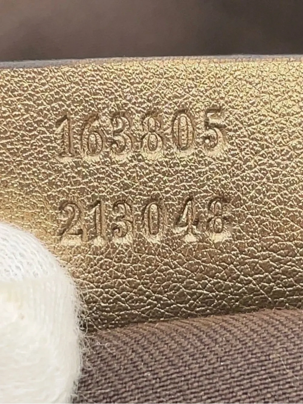 Authentic Gucci Metallic Brown GG Monogram Shoulder Bag - Picture 12 of 16